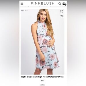 Pink Blush Maternity Dress